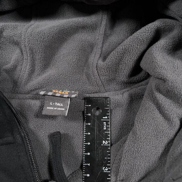 Ariat Sweatshirt Large Tall Black Hoodie All Weather Full Zip Fleece Lined Mens - Picture 5 of 16